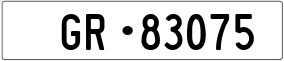 Trailer License Plate